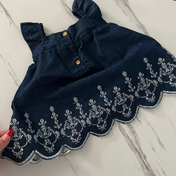 Jessica Simpson Denim Dress 12M - Picture 5 of 7